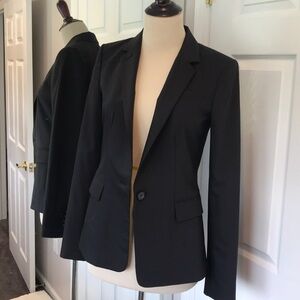 Ann Taylor Black Suit Jacket size 2 Tall